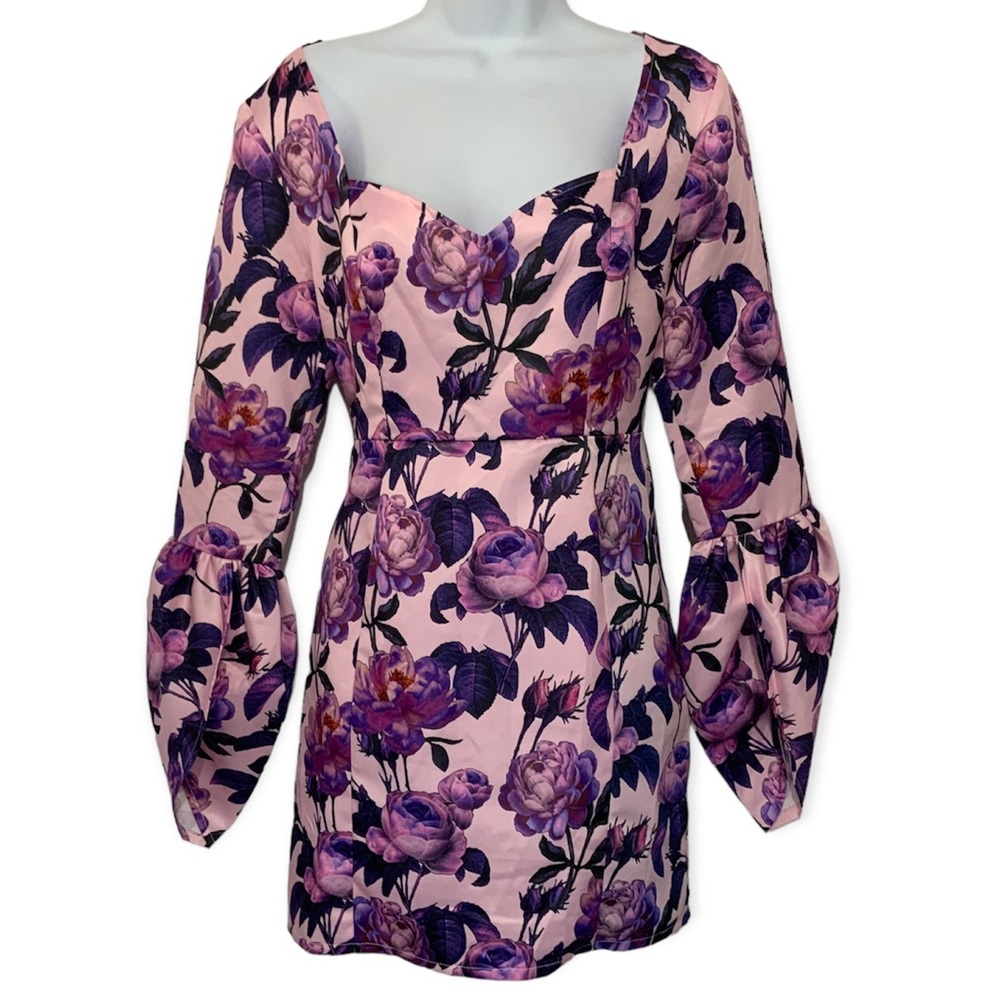 Pretty little Thing Floral Satin Dress NWT